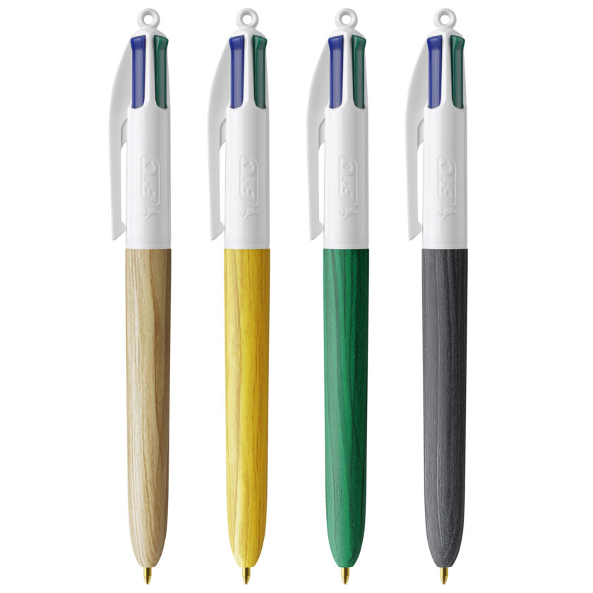 Penna BIC® 4 Colours Wood Style