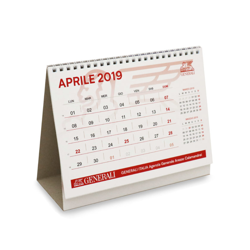 Calendario da tavolo personalizzato