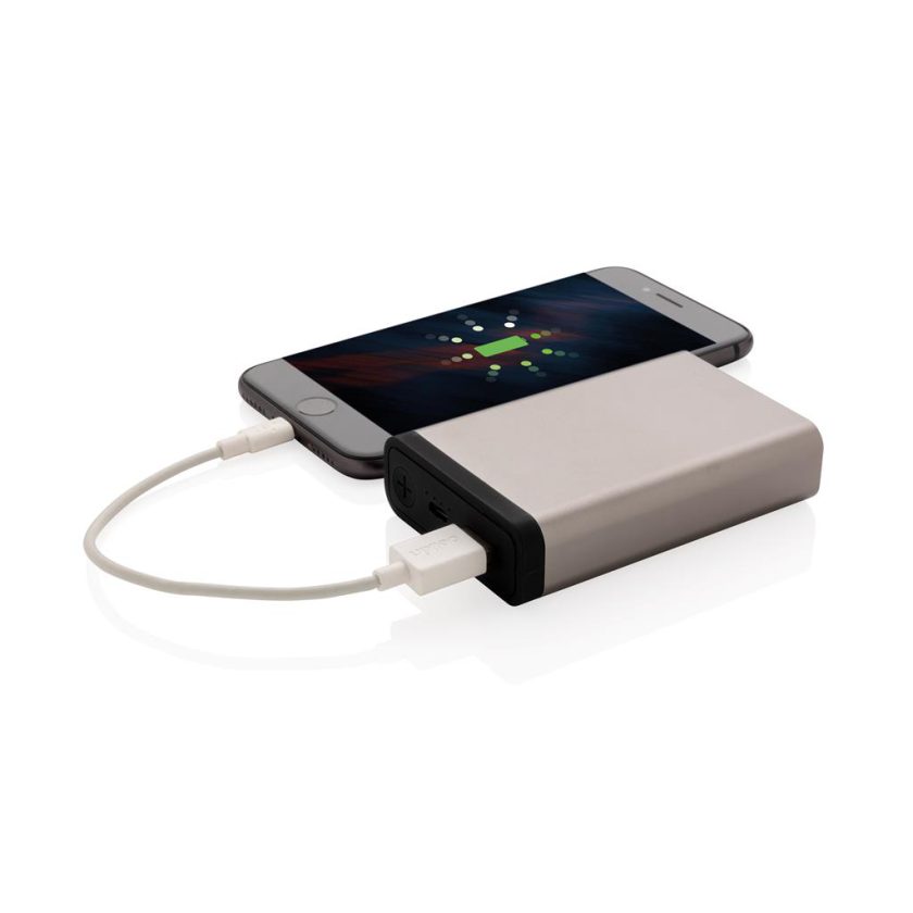 gadget Powerbank tascabile 10.000 mAh in alluminio