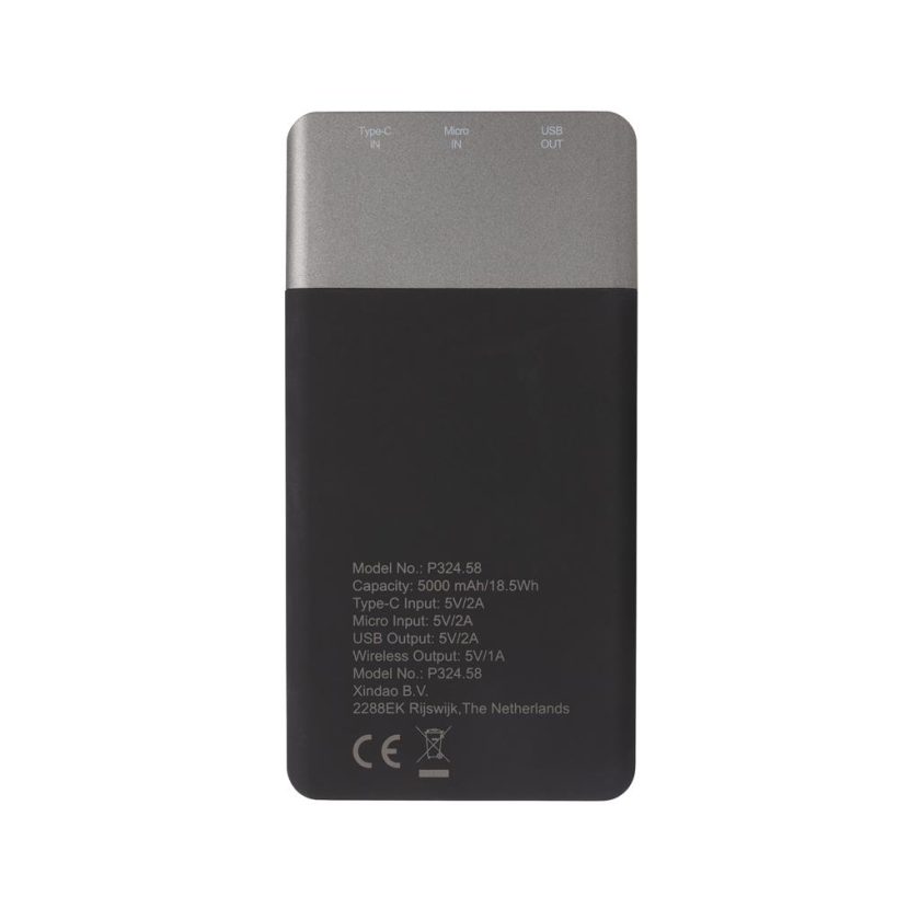Powerbank wireless soft touch 5.000mAh 5W