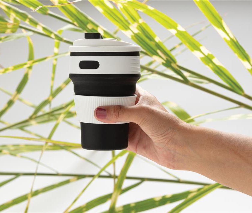 Tazza pieghevole in silicone